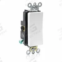 LEVITON Wall Switch: Rocker Switch, 3-Way, Maintained, White, 120/277V AC, 20 A (MPN A5623-2W). Key specifications — Illuminated: No; Voltage Rating: 120/277V AC.