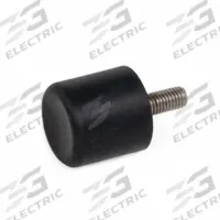 JW WINCO Concave Bumper: Cylindrical, Natural Rubber, Male x Non-Threaded Style, M12 Thread Size (MPN 457-75-37-M12-S-55). Key specifications — Isolator Body Material: Natural Rubber.