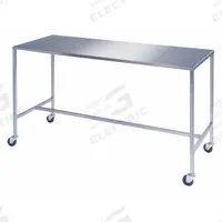LAKESIDE Instrument Table,H Frame,SS,48 X 24: Fixed Ht, Stainless Steel, 48 in x 24 in (MPN 8393). Key specifications — Unit Type: Not Expandable or Modular; For Environment: Food Service; Assembly: Fully Assembled; Wheel Material: Rubber; Frame Material Finish: Unfinished; Mobility: Casters; Height Adjustability: Fixed Height; Included Components: No Additional Components.