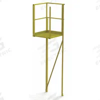 TRI-ARC Turn Platform: 11 ft Overall Ht, Steel (MPN UCT09242). Key specifications — Material: Steel; Color: Yellow; Brand: TRI-ARC.