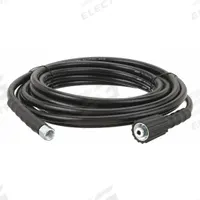 Pressure Washer Hose: 1/4 in ID, 25 ft Lg, PVC, Black, 1/4 in x M22 Fitting Size, FNPT x F Metric (MPN 22KD97). Key specifications — Fitting Size: 1/4 in x M22; Hose Cover Material: PVC; Fitting Type: FNPT x F Metric; Hose Color: Black; Hose Configuration: Coupled Assembly; Brand: SPEEDAIRE.