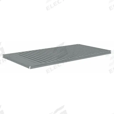 TENNSCO Shelf: 60 in x 36 in, 750 lb Load Capacity, Steel, 22 ga Decking, Gray - Ribbed Steel Decking Shelf Kits for Boltless Shelving