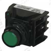 EATON Hazardous Location Push Button: 30 mm, Metallic, Flush Profile, 2NO/2NC (MPN E34EX707G). Key specifications — Manufacturer Part Number: E34EX707G; Product Type: Push Button Operators; Series: E34; Brand: EATON; AC Contact Rating: 10 A @ 600 V; Action: Momentary; DC Contact Rating: 2.5 A @ 250 V; Operator Illumination: Non-Illuminated.
