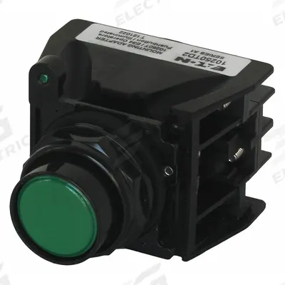 EATON Hazardous Location Push Button: 30 mm, Metallic, Flush Profile - Flush-Mount Push Buttons