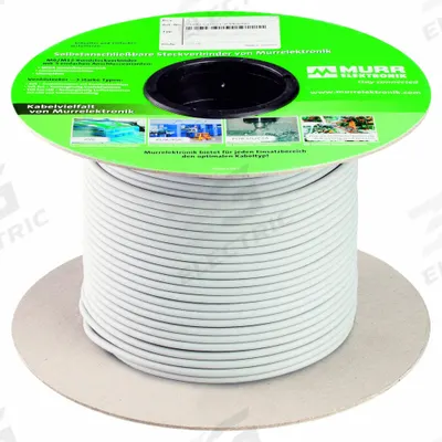 MURRELEKTRONIK Control Cable: 24 AWG, 4 Conductors, 328 ft, PUR Jacket - Continuous Flexing Control Cables