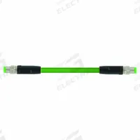 MURRELEKTRONIK Cordset: Cat5, M8 Male Straight x M8 Male Straight, 1.5 m Lg, PUR, Green, A Coding, A (MPN 7000-89701-7910150). Key specifications — Brand: MURRELEKTRONIK; Cable Jacket Color: Green; End 1 Coding: A; End 2 Coding: A; IP Rating: IP67; Performance Category: Cat5.