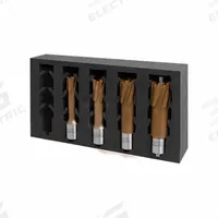 HOLEMAKER TECHNOLOGY Annular Cutter Set: 15/16 in Max Cutting Dp, TiAlN/TiSiN, Carbide Tipped (MPN 109070-SET). Key specifications — attr253884: No; attr253885: TiAlN/TiSiN; attr253886: Carbide Tipped; attr253887: Weldon Flat; attr253888: Fractional Inch; attr253891: 13/16 in; attr277149: HOLEMAKER TECHNOLOGY.