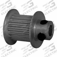 DAYTON Timing Pulley: Modified Curvilinear, Fixed, For GT Timing Belt Section, For 9 mm Belt Wd (MPN 19-2P09-6FA2). Key specifications — Brand: DAYTON; Finish: Clear Anodized; For Belt Series: Powerhouse®.