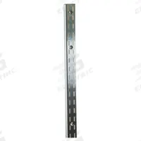 ECONOCO Double Slotted Standard: Double, 1 in Slot Spacing, 1/2 in Slot Lg, Zinc-Plated, 14 ga Gauge (MPN SS22/72). Key specifications — Product Type: Slotted Standard; Color: Silver; For Display Type: Surface Mount Slotted Standards; Material: Steel; Duty Rating: Heavy Duty; Brand: ECONOCO; Finish: Zinc-Plated; Mounting Type: Screw-In.