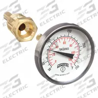 WINTERS Dial Thermometer: 30°F to 250°F /0°C to 120°C, +/- 1% Accuracy, 2 in Dial Dia (MPN TSW174-2LF.). Key specifications — Brand: WINTERS; Accuracy: +/- 1%.