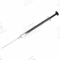 HAMILTON Chromatography Syringe: 1 mL Capacity - mL, Gastight, Borosilicate Glass, PTFE, Cemented (MPN 81317). Key specifications — Attachment Type: Luer Tip Needle; Plunger Material: PTFE; Needle Point Style: 2; Needle Type: Cemented; Sterile/Non-Sterile: Sterile; Tip Material: PTFE; Barrel Material: Borosilicate Glass; Brand: HAMILTON.