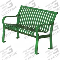 THOMAS STEELE Outdoor Bench: Carnival, 46 in Overall Lg, 32 in Overall Ht, Green, Green, Surface (MPN CRB-4-VS-LEX). Key specifications — Manufacturer Part Number: CRB-4-VS-LEX; Brand: THOMAS STEELE; Frame Color: Green; Product Type: Outdoor Bench; Seat Color: Green; Series: Carnival.