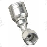 AEROQUIP Hydraulic Crimp Fitting: Steel x Steel, 45° Elbow, -8 For Hose Dash Size, ORS x Crimp (MPN 1AA8FRA6). Key specifications — Fitting Gender: Female x Genderless; Fitting Connection Type: ORS x Crimp; For Hose Dash Size: -8; Thread Size: 13/16"-16; Brand: AEROQUIP.