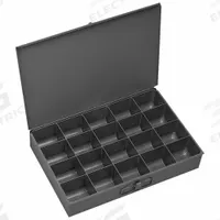 Compartment Drawer: 13 5/8 in x 9 7/8 in x 2 1/8 in, 2 1/8 in x 2 1/2 in x 2 3/16 in, 0 Dividers (MPN 206-95-D939). Key specifications — Color: Gray; Compartment HxWxD: 2 in x 2-1/2 in x 2-3/16 in; Number of Compartments: 20; Removable Dividers: No; Compatible Manufacturer Model Number: 307; Brand: DURHAM MFG.