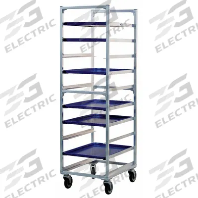 NEW AGE INDUSTRIAL Bun Pan Rack: 10 Slots, 6 in Betw Shelves, 700 lb Capac, 20 3/8 in Wd - Standard-Duty End-Loading Sheet Pan Racks