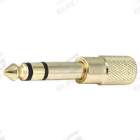MONOPRICE Audio Adapter: (1) 1/4 in Stereo Male x (1) 3.5 mm Stereo Female Adapter, Gold (MPN 7169). Key specifications — Product Type: Audio Adapter; Manufacturer Part Number: 7169; Color: Gold; Brand: MONOPRICE; End 1 Connection Type: 1/4 in Stereo Male; End 2 Connection Type: 3.5 mm Stereo Female.