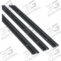 NATIONAL GUARD Door Weatherstripping: Bulb Insert, 7 ft Lg, 3 ft Wd, 13/16 in Ht (MPN 155VDKB-36x84). Key specifications — Insert Material: Vinyl; Flange Material: Aluminum; Brand: NATIONAL GUARD.