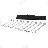 WESTWARD Combination Wrench Set: Alloy Steel, Satin, 10 Tools, 1 5/16 in to 2 in Range of Head Sizes (MPN 54DG02). Key specifications — attr309520: Satin; attr309519: Alloy Steel; attr324929: WESTWARD; attr309512: Pouch; attr309522: No; attr309533: No.
