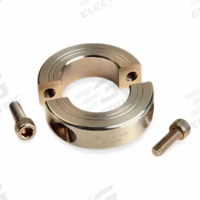 RULAND MANUFACTURING Shaft Collar: 2-Piece, Metric, Round, Clamp-On, 21 mm Bore Dia - Steel Shaft Collars