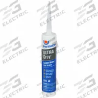 PERMATEX RTV Gasket Maker: Ultra Grey Rigid RTV, 13 oz, Cartridge, Gray, Oil Resistant/Sensor Safe (MPN 82195). Key specifications — Color: Gray.
