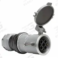 HUBBELL Pin and Sleeve Connector: Gray, 250V DC/600V AC, 200 A, 4 Pole, 5 Wire, Style 1 Grounding (MPN HBL5200CS1W). Key specifications — Brand: HUBBELL.