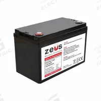 ZEUS BATTERY PRODUCTS Rechargeable Batteries: 12.8V DC, 100 Ah Capacity, 12.99 in Ht, 6.81 in Wd, M8 (MPN PCLFP100-12.8SP). Key specifications — Terminal Connection: M8; Brand: ZEUS BATTERY PRODUCTS; Housing Material: ABS.