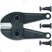 KNIPEX Replacement Bolt Cutter Head: For 3/8 in Max Dia Medium Steel, 10U118 (MPN 71 79 610). Key specifications — attr308360: 10U118; attr324820: KNIPEX.