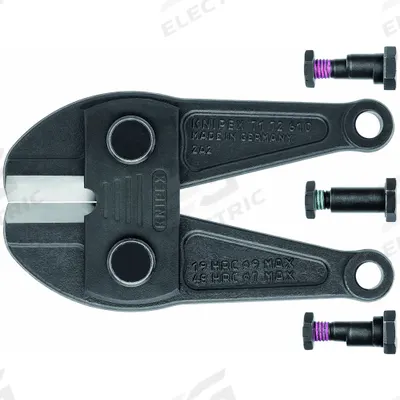 KNIPEX Replacement Bolt Cutter Head: For 3/8 in Max Dia Medium Steel - Bolt Cutter Heads & Accessories