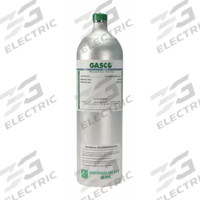 GASCO Calibration Gas: Air, Disposable, +/-5% Accuracy, C5H12/H2S, Calibration Gas - Calibration Gases for Portable Gas Detectors