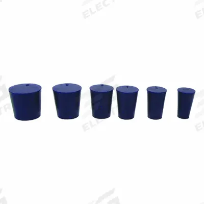 UNITED SCIENTIFIC SUPPLIES Stopper: Silicone, 4 Stopper Size, 20 mm Bottom Dia, 26 mm Top Dia, 25 mm Overall Ht - Synthetic Rubber Stoppers