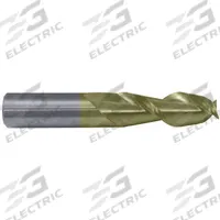CLEVELAND Square End Mill: Carbide, ZrN Coated, 2 Flute, 3/8" Mill Dia, 2-1/2" LOC, 6" OAL (MPN C84014)