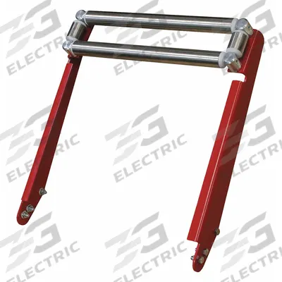 REELCRAFT Roller Guide: For 30000 Reel Series, Stainless Steel, Red, Steel, For 6 in Reel Wd - 4-Way Top Roller Guide Assemblies for Hose Reels