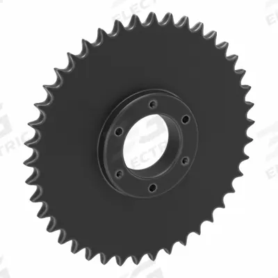 TSUBAKI Single Strand Sprocket: For 50 Chain, 42 Teeth, 8.363 in Pitch Dia - Size 50 Bushed-Bore Roller Chain Sprockets