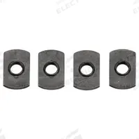 Economy T-Nut: 5/16"-18 Size, For 0.4 in Slot Wd, 15 Series, Single Center, Black Zinc-Plated, 4 PK (MPN 096E15U5/16-18). Key specifications — Fastener Type: T-Nut; Material: Steel; Finish: Black Zinc-Plated; T-Slot Fastener Type: Economy T-Nut; Threaded Hole Location: Single Center; Compatible Series: Fath 15 Series; System of Measurement: Inch; Brand: FATH INC..