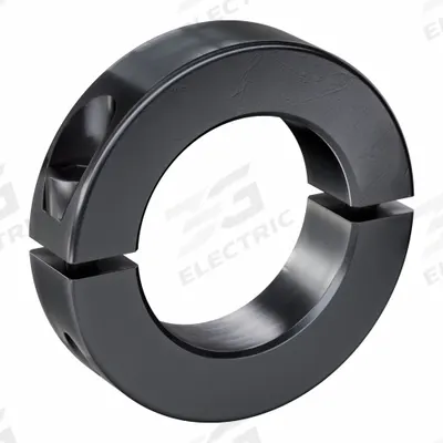 RULAND MANUFACTURING Shaft Collar: 2-Piece, Metric, Round, Clamp-On, 48 mm Bore Dia - Steel Shaft Collars