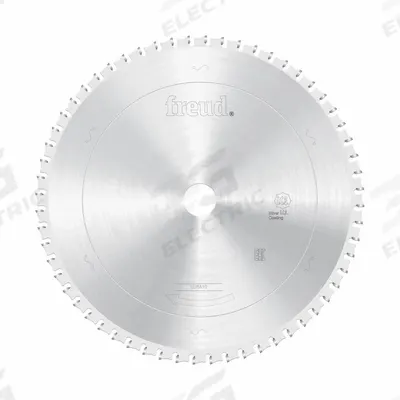 FREUD Circular Saw Blade: 10 in Blade Dia., 60 Teeth, 0.09 in Cut Wd, 1 in Arbor Size - Steel & General Metal-Cutting Blades