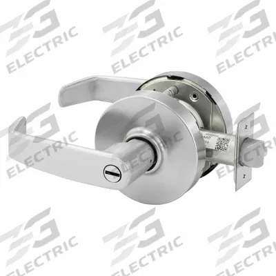 SARGENT Cylindrical Lock: Privacy Lever Locksets, Chrome