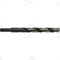 CLE-LINE Reduced Shank Drill Bit: 27/64", 135° Split Point, Black & Gold HSS, 3-Flats Shank (MPN C18116). Key specifications — attr1225567: 0.4219.