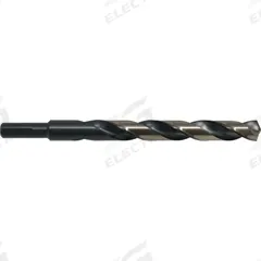 CLE-LINE Reduced Shank Drill Bit: 27/64", 135° Split Point, Black & Gold HSS, 3-Flats Shank (MPN C18116). Key specifications — attr1225567: 0.4219.