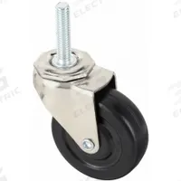 APPROVED VENDOR Stem Caster: Swivel, 2 1/2 in Wheel Dia., 7/8 in Wheel Wd, Rubber, 1 1/2 in Stem Lg (MPN 416P11). Key specifications — Brand: APPROVED VENDOR; Thread Size: 3/8"-16; Roll Up: Swivel.