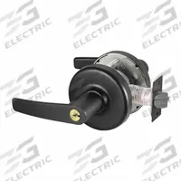 CORBIN RUSSWIN Door Lockset: Office Lever Locksets, Black, ADA Compliant (MPN CLX3351 AZD BSP). Key specifications — attr1024149: Not Ligature-Resistant; attr1011488: CORBIN RUSSWIN; attr1024446: F109; attr1011524: No Message; attr1011485: Yes; attr1059461: Black Painted.