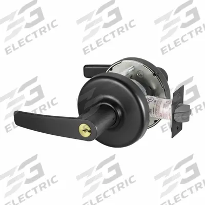CORBIN RUSSWIN Door Lockset: Office Lever Locksets, Black