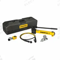 ENERPAC Hydraulic Cylinder and Hand Pump Set: 11 ton Cylinder Nominal Capacity, RSM100, P392 (MPN SRS100TB). Key specifications — attr96685: HC9206C; attr98870: ENERPAC; attr96682: 0.44 in; attr96683: RSM100; attr96684: P392; attr1160276: Hydraulic Cylinder and Hand Pump Set.