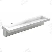 ACORN Wash Basin: 3803, White, Corterra®, 80 in Overall Lg, 22 in Overall Wd, 17 in Overall Ht (MPN 3803-09-H1-OCC11). Key specifications — Series: 3803; Includes: Mounting bracket.; Color: White; Brand: ACORN; Sink Type: General Purpose; Material: Corterra®; Sink Material: Polymer Resin.