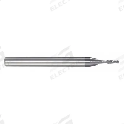 APPROVED VENDOR Ball End Mill: Carbide, AlTiN Coated, 2 Flute, 3/32" Mill Dia, 3/4" LOC - Pencil-Neck Carbide Ball End Mills