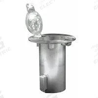 Bollard Embedment Sleeve: 12 in Overall Ht, 9 1/4 in Overall Wd, Silver, Stainless Steel, 9 1/4 in (MPN ESR040). Key specifications — Brand: CALPIPE SECURITY BOLLARDS; For Use With: Calpipe 4 in Dia. Posts; Material: Stainless Steel; Includes: Hex Key; Product Type: Bollard Embedment Sleeve.