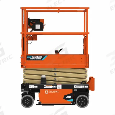 JLG Scissor Lift: Battery, Drivable, 15 ft Elevated Platform Ht - Drivable Scissor Lifts