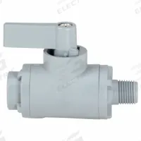 APPROVED VENDOR Manual Two-Way Ball Valve: 1/8 in, PVC, Straight, MNPT x FNPT, Full Port Ball Port (MPN 6884090). Key specifications — Brand: APPROVED VENDOR; Handle: Wedge.