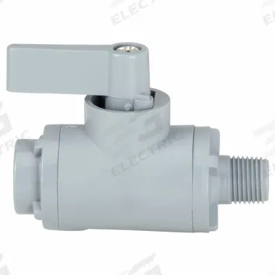APPROVED VENDOR Manual Two-Way Ball Valve: 1/8 in, PVC, Straight, MNPT x FNPT - PVC Ball Valves