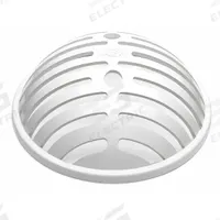 ZURN Dome Strainer: Plastic, 6 in Overall Dia, 2 7/8 in Overall Ht, Unfinished, Drop-In (MPN P1900-semi-dome). Key specifications — Brand: ZURN; Finish: Unfinished; Color: White; Material: Plastic; Connection Type: Drop-In; Grate Surface Style: Slotted; Product Type: Dome Strainer.